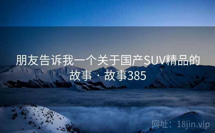 朋友告诉我一个关于国产SUV精品的故事 · 故事385  第3张