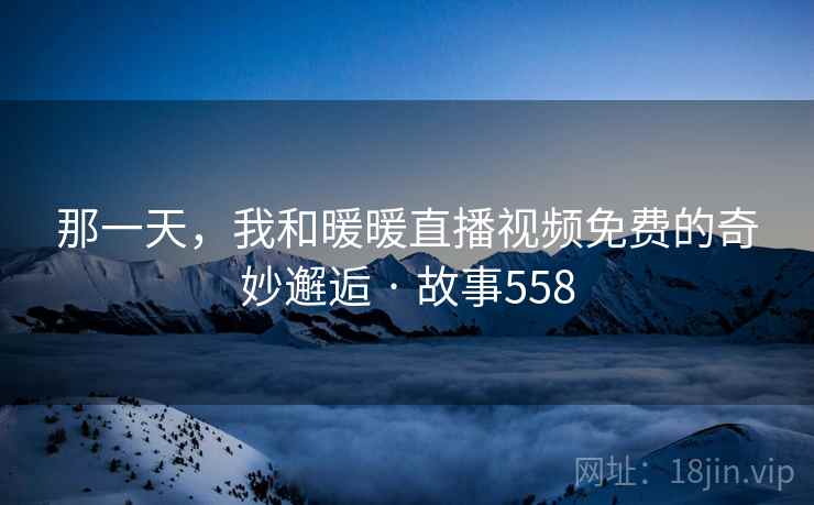 那一天,我和暖暖直播视频免费的奇妙邂逅 · 故事558